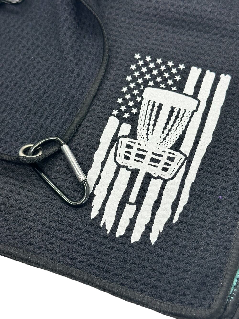Disc Golf Towel Custom Vinyl Logo Grommet Clip On CHOOSE COLOR/LOGO